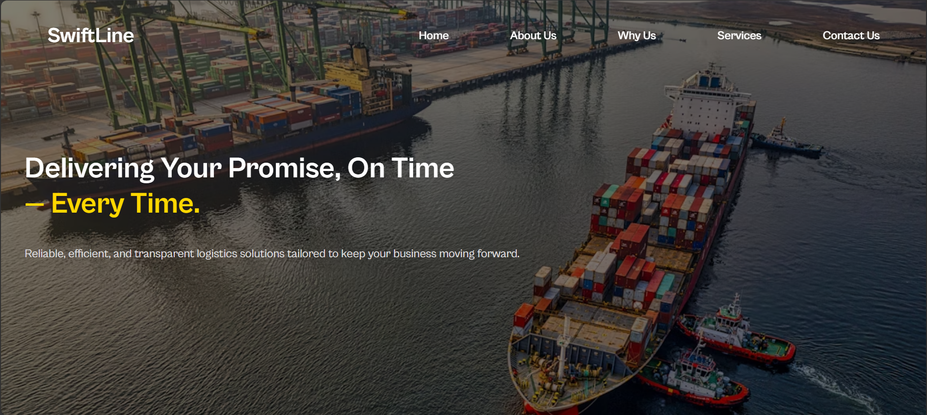 Swiftline Logistics Website Preview